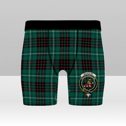 ScotsTee Shop Scottish McAulay of Lewis Modern Crest Tartan Boxer Shorts