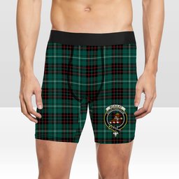 ScotsTee Shop Scottish McAulay of Lewis Modern Crest Tartan Boxer Shorts