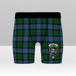 ScotsTee Shop Scottish MacNeil of Barra Chief Crest Tartan Boxer Shorts
