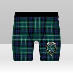 ScotsTee Shop Scottish MacNeill of Colonsay Modern Crest Tartan Boxer Shorts