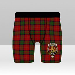 ScotsTee Shop Scottish MacPherson of Cluny Crest Tartan Boxer Shorts