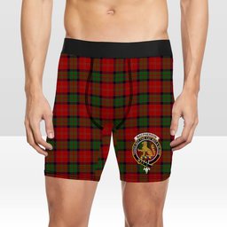 ScotsTee Shop Scottish MacPherson of Cluny Crest Tartan Boxer Shorts