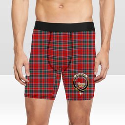 ScotsTee Shop Scottish McDonald of Lochmaddy Modern Crest Tartan Boxer Shorts