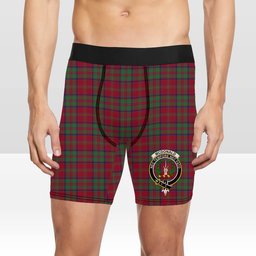ScotsTee Shop Scottish McDonald of Glencoe Modern Crest Tartan Boxer Shorts