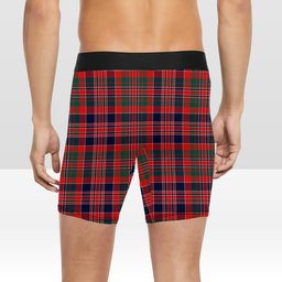 ScotsTee Shop Scottish McDonald of Boisdale Modern Crest Tartan Boxer Shorts
