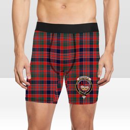 ScotsTee Shop Scottish McDonald of Boisdale Modern Crest Tartan Boxer Shorts