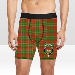 ScotsTee Shop Scottish McDonald of Kingsburgh Ancient Crest Tartan Boxer Shorts