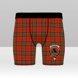 ScotsTee Shop Scottish McDonell of Keppoch Ancient Crest Tartan Boxer Shorts