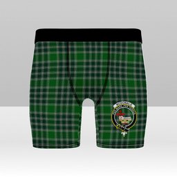 ScotsTee Shop Scottish McDonald Lord of the Isles Hunting Crest Tartan Boxer Shorts