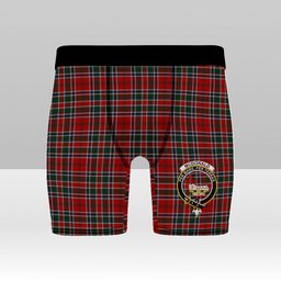ScotsTee Shop Scottish McDonald of Lochmaddy Crest Tartan Boxer Shorts