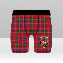 ScotsTee Shop Scottish McDonald of Glenaladale Modern Crest Tartan Boxer Shorts