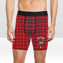 ScotsTee Shop Scottish McDonald of Glenaladale Modern Crest Tartan Boxer Shorts
