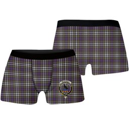 ScotsTee Shop Scottish McDonell of Glengarry Dress Modern Crest Tartan Boxer Shorts