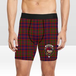 ScotsTee Shop Scottish McDonald of Boisdale Crest Tartan Boxer Shorts