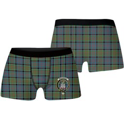 ScotsTee Shop Scottish McDonald of Clan Ranald Ancient Crest Tartan Boxer Shorts