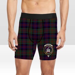 ScotsTee Shop Scottish McDonald of Clan Ranald Crest Tartan Boxer Shorts