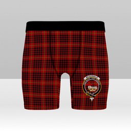 ScotsTee Shop Scottish McDonald of Ardnamurchan Crest Tartan Boxer Shorts