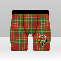 ScotsTee Shop Scottish McDonald of Kingsburgh Modern Crest Tartan Boxer Shorts