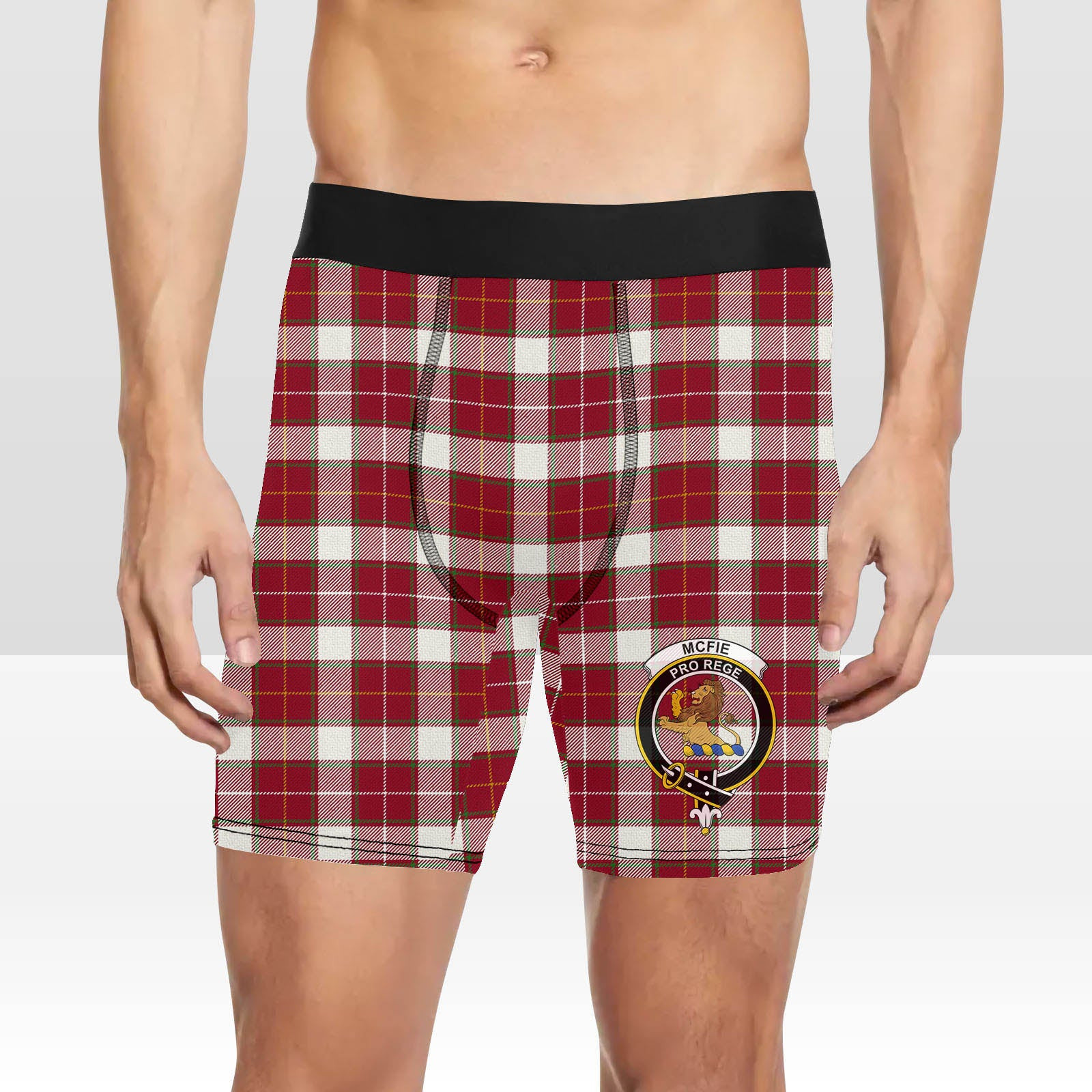 ScotsTee Shop Scottish McFie Dress Modern Crest Tartan Boxer Shorts