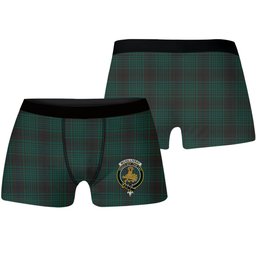 ScotsTee Shop Scottish McGillivray Hunting Modern Crest Tartan Boxer Shorts