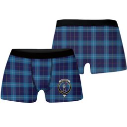 ScotsTee Shop Scottish McKerrell of Hillhouse Crest Tartan Boxer Shorts
