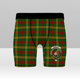 ScotsTee Shop Scottish McMillan Society of Glasgow Crest Tartan Boxer Shorts