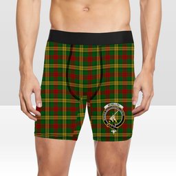 ScotsTee Shop Scottish McMillan Society of Glasgow Crest Tartan Boxer Shorts