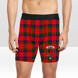 ScotsTee Shop Scottish McNicol of Scorrybreac Crest Tartan Boxer Shorts