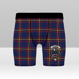 ScotsTee Shop Scottish McLaine of Lochbuie Hunting Modern Crest Tartan Boxer Shorts