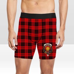 ScotsTee Shop Scottish McLeod of Raasay Modern Crest Tartan Boxer Shorts