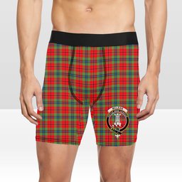 ScotsTee Shop Scottish McLean of Duart Modern Crest Tartan Boxer Shorts