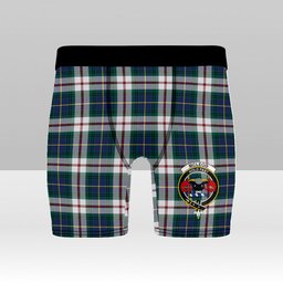 ScotsTee Shop Scottish McLeod Of Californian Modern Crest Tartan Boxer Shorts