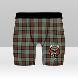 ScotsTee Shop Scottish McLeod of Harris Weathered Crest Tartan Boxer Shorts
