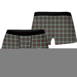 ScotsTee Shop Scottish McLeod of Harris Weathered Crest Tartan Boxer Shorts