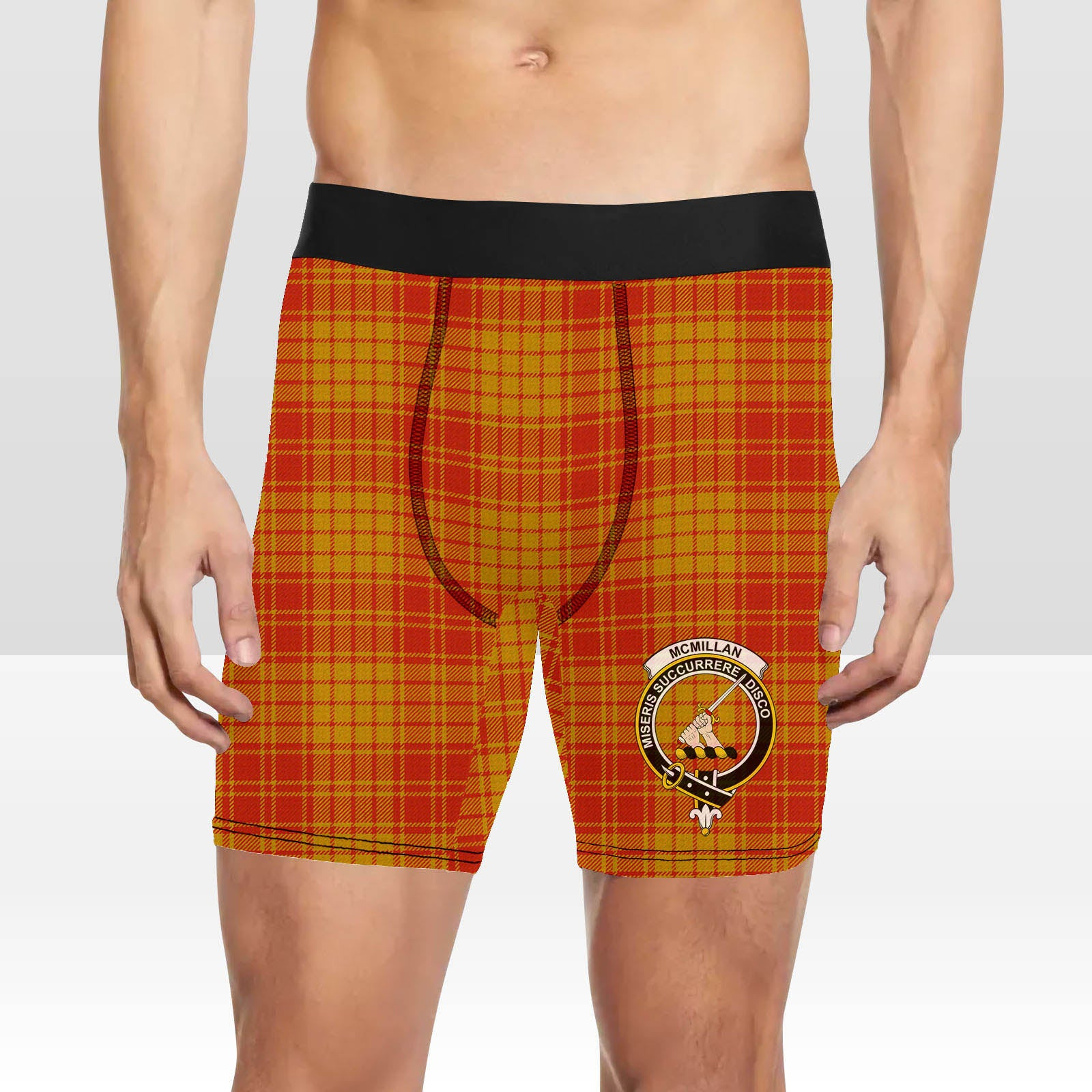 ScotsTee Shop Scottish McMillan Dress Ancient Crest Tartan Boxer Shorts