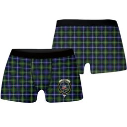 ScotsTee Shop Scottish McNeil of Barra Modern Crest Tartan Boxer Shorts