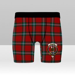 ScotsTee Shop Scottish McLaine of Loch Buie Crest Tartan Boxer Shorts