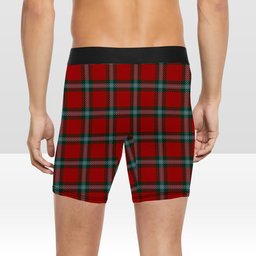 ScotsTee Shop Scottish McLaine of Loch Buie Crest Tartan Boxer Shorts