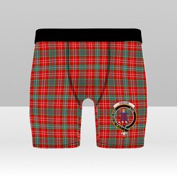 ScotsTee Shop Scottish Ogilvie (Ogilvy) Modern Crest Tartan Boxer Shorts