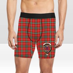 ScotsTee Shop Scottish Ogilvie (Ogilvy) Modern Crest Tartan Boxer Shorts