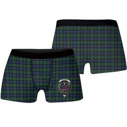 ScotsTee Shop Scottish Ogilvie of Inverarity VS 2 Crest Tartan Boxer Shorts