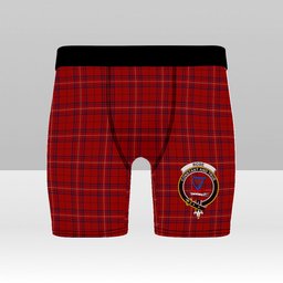 ScotsTee Shop Scottish Rose of Kilravock Crest Tartan Boxer Shorts