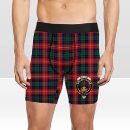 ScotsTee Shop Scottish Rattray of Lude Modern Crest Tartan Boxer Shorts