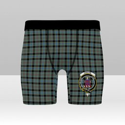 ScotsTee Shop Scottish Ogilvie (Ogilvy) Hunting Crest Tartan Boxer Shorts