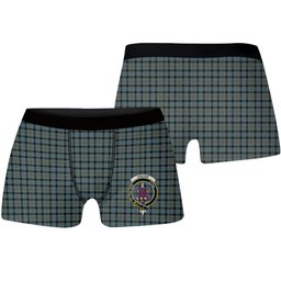 ScotsTee Shop Scottish Ogilvie (Ogilvy) Hunting Crest Tartan Boxer Shorts