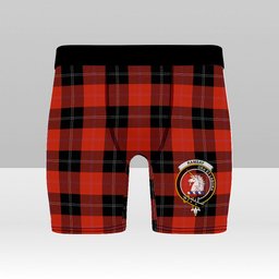 ScotsTee Shop Scottish Ramsay of Dalhousie (Ramsay Red) Ancient Crest Tartan Boxer Shorts