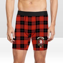 ScotsTee Shop Scottish Ramsay of Dalhousie (Ramsay Red) Ancient Crest Tartan Boxer Shorts