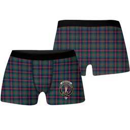 ScotsTee Shop Scottish Robertson of Struan Modern Crest Tartan Boxer Shorts