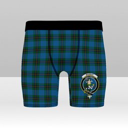 ScotsTee Shop Scottish Murray of Elibank Crest Tartan Boxer Shorts