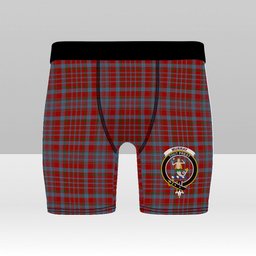 ScotsTee Shop Scottish Murray of Polmaise Crest Tartan Boxer Shorts